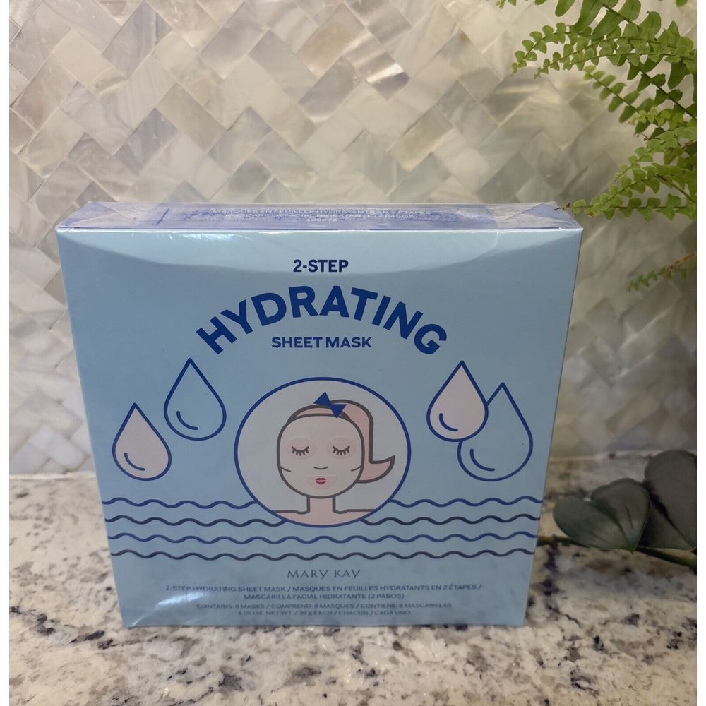 Mary Kay 2-Step Hydrating Sheet Mask ~ 8 Pack ~ NIB ~ Sealed ~ Feels Great